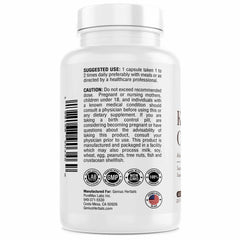 GENIUS HERBALS capsules close-up shows compact daily detox capsules.