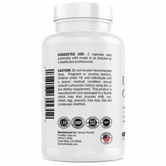GENIUS HERBALS Uric Acid Cleanse cranberry and pomegranate ingredients image.