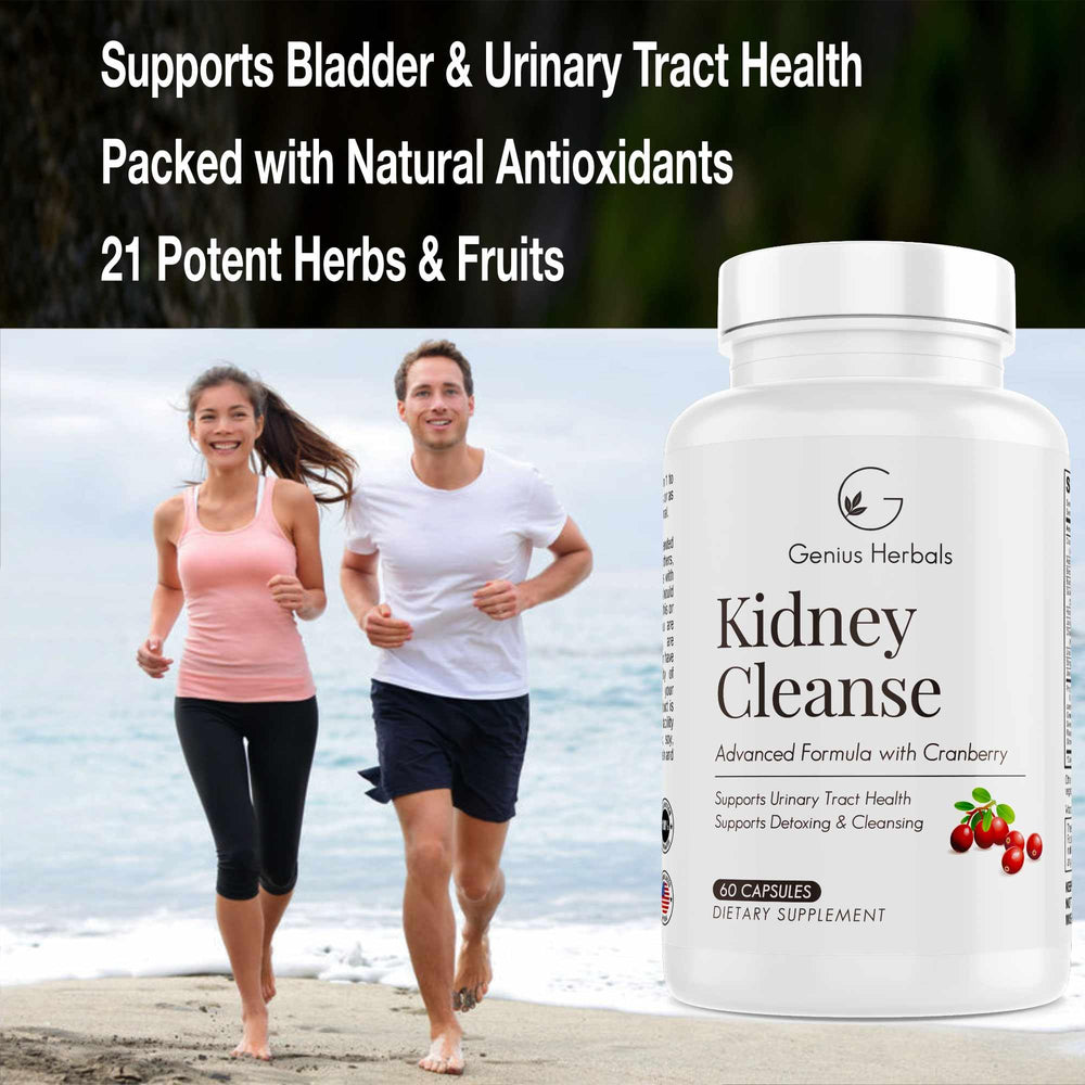 GENIUS HERBALS VitaCran cranberry extract visual indicates natural antioxidant support.