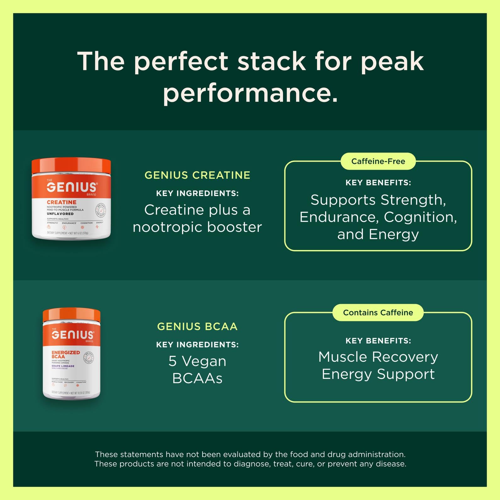 Genius Pre-Workout powder close-up reveals texture and natural color.