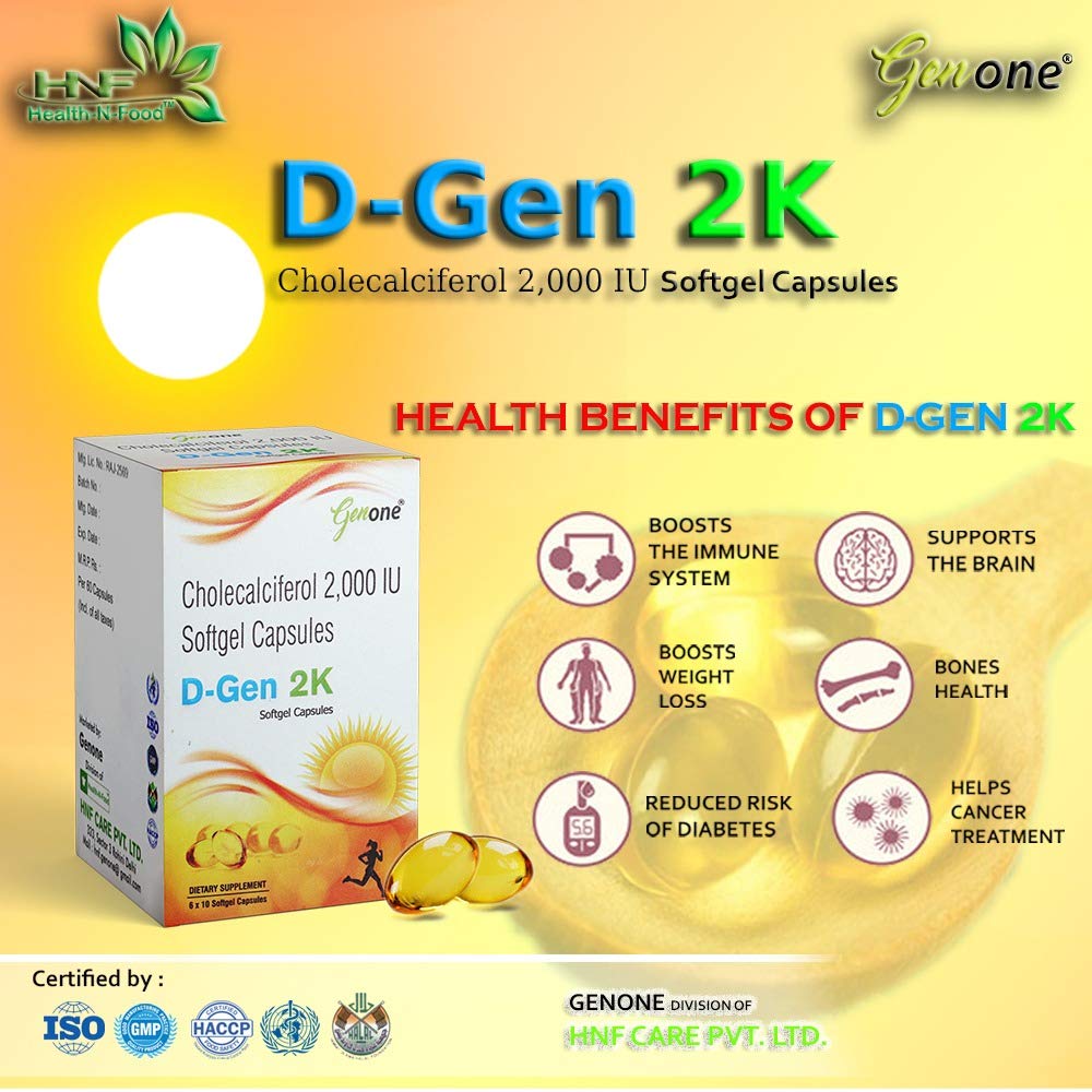 Genone DGen 2k bottle beside glass for routine.