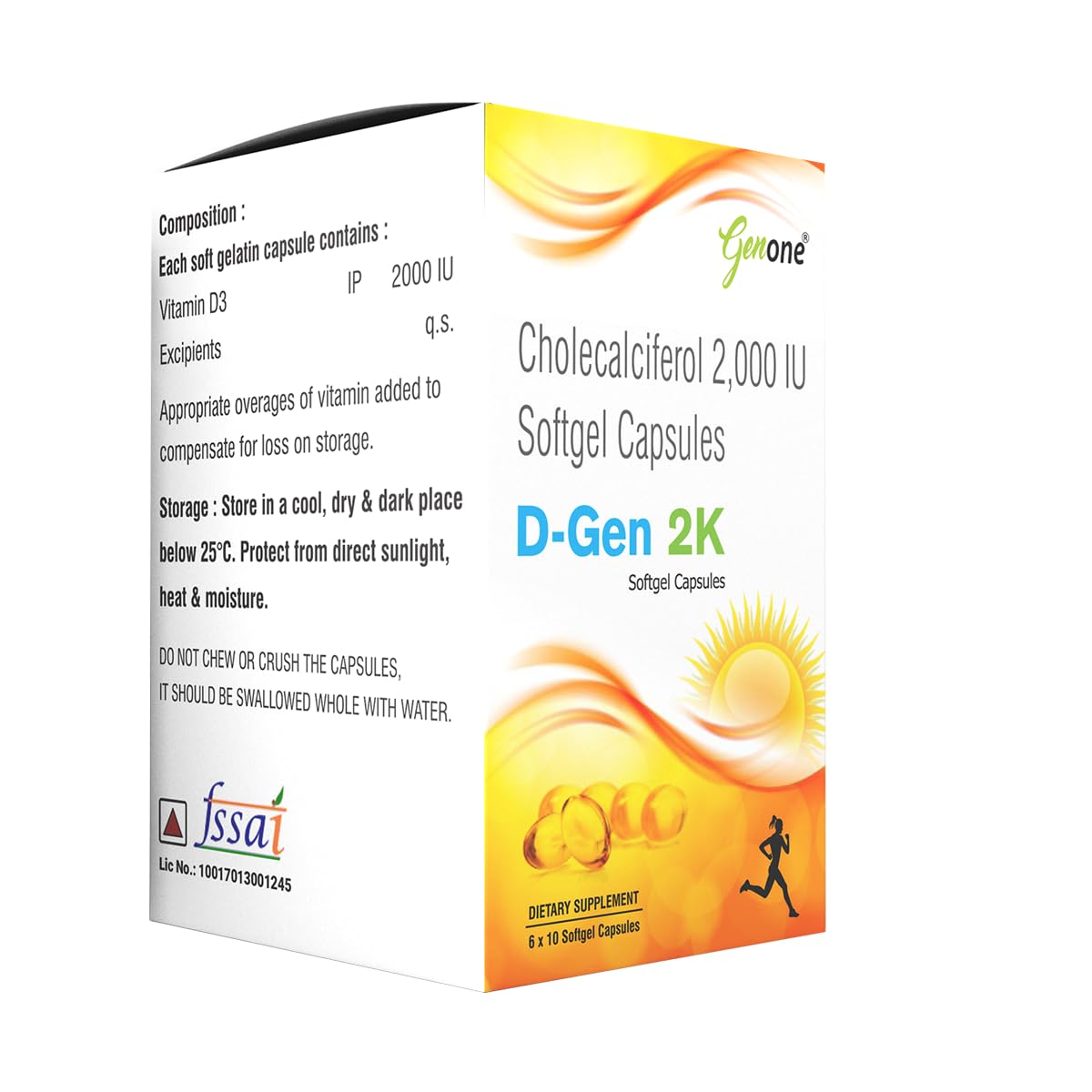Genone DGen 2k capsules ready for daily immune support.