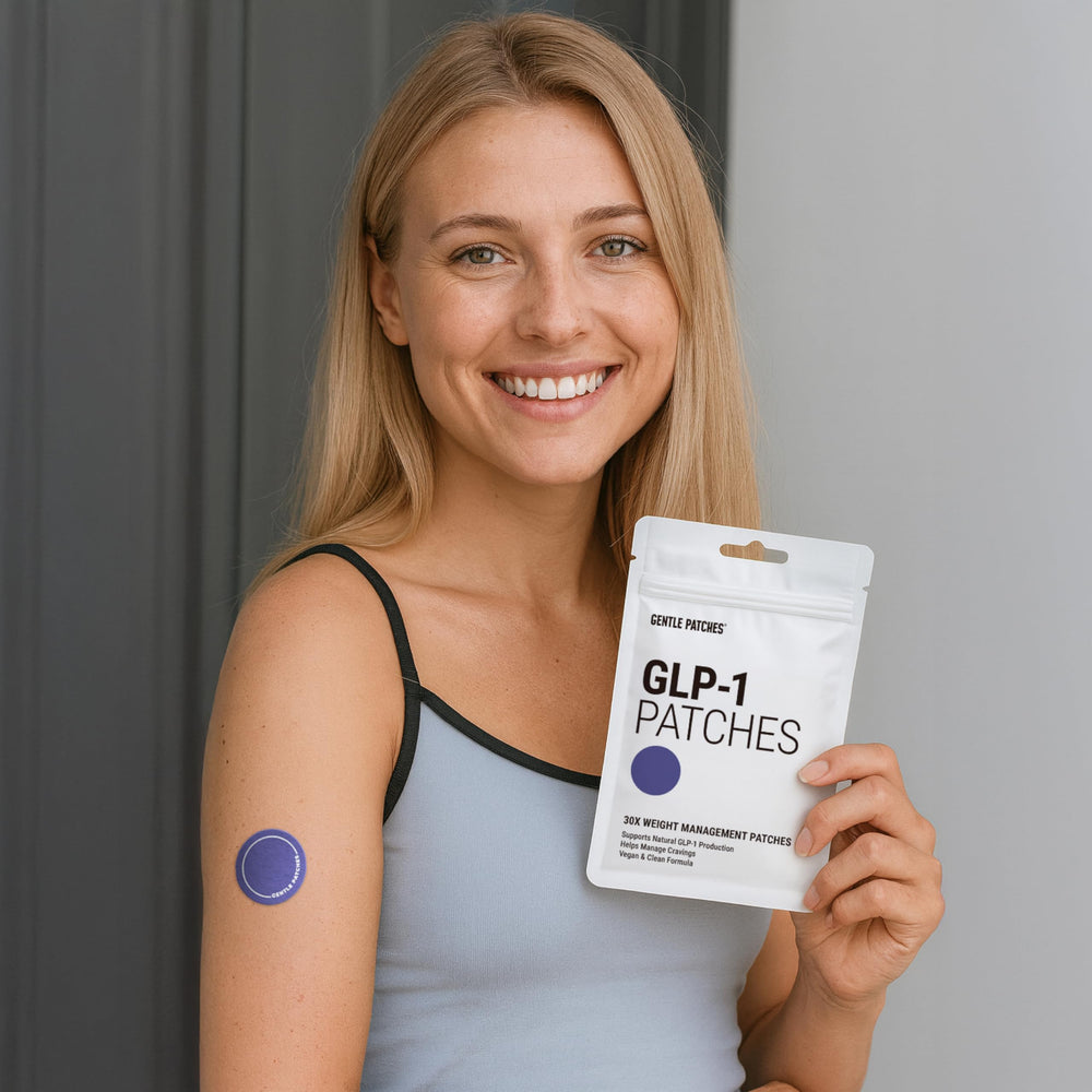 Illustration of transdermal delivery system from Gentle Patches GLP-1.