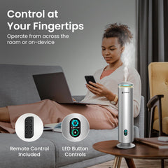 GentleJet MajesticMist USB-C power enables continuous aroma in large rooms.