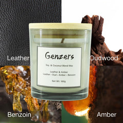 Genzers aromatherapy candle for indoor spaces with soft aroma diffusion.
