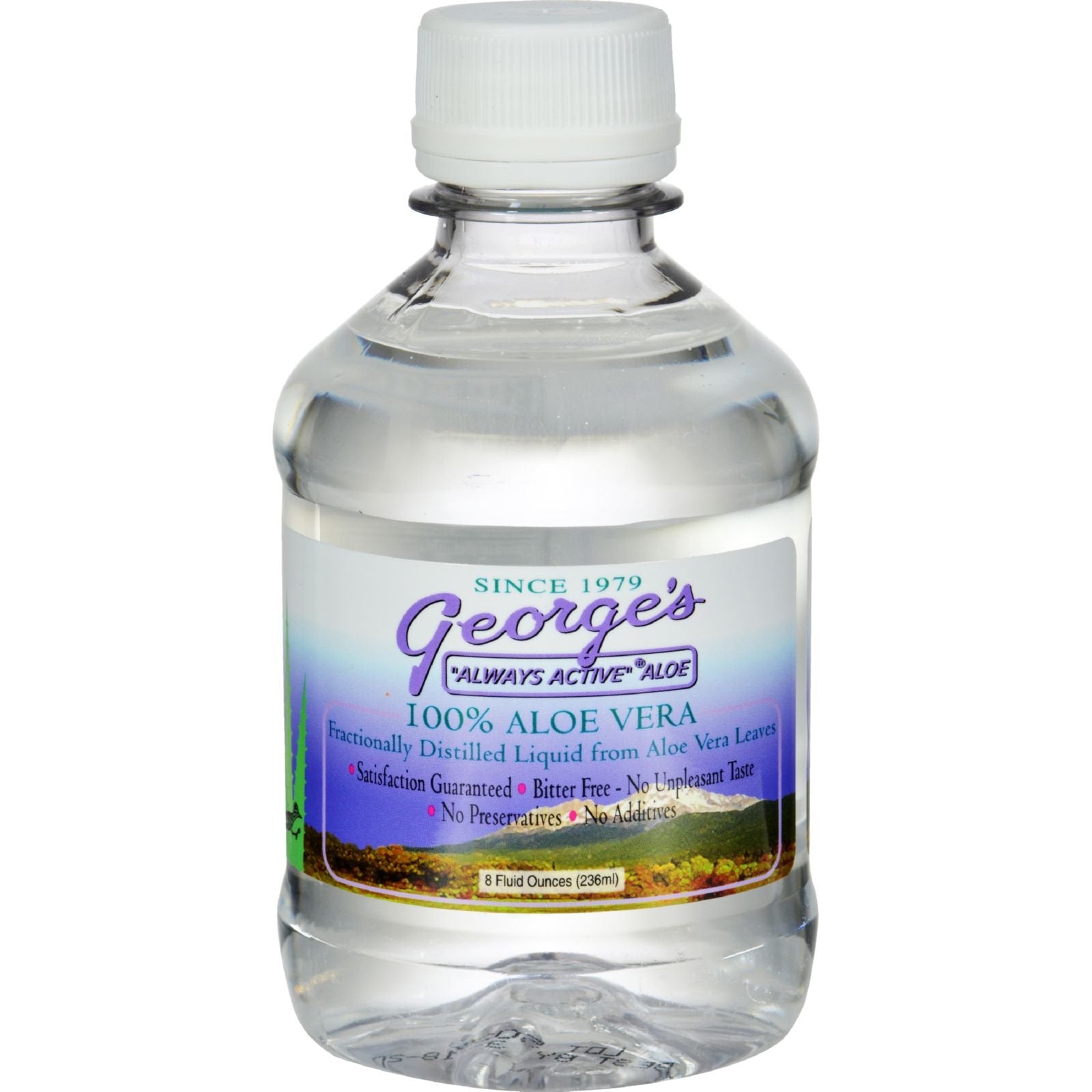 Georges Aloe Vera 8oz bottle for skin soothing and refreshing hydration.