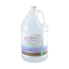 George's Aloe Vera Liquid pour demonstrating easy mixing into beverages.
