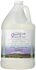 George's Always Active Aloe bottle label shows purity and no additives.