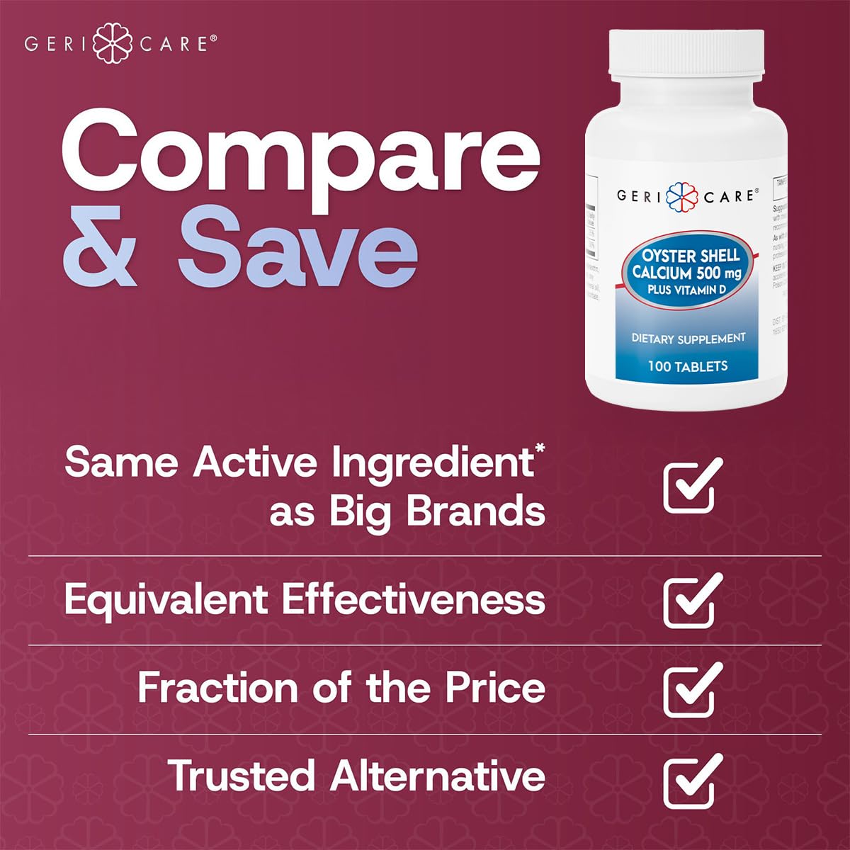 GeriCare bone-health focus image highlighting the supplement for stronger bones.