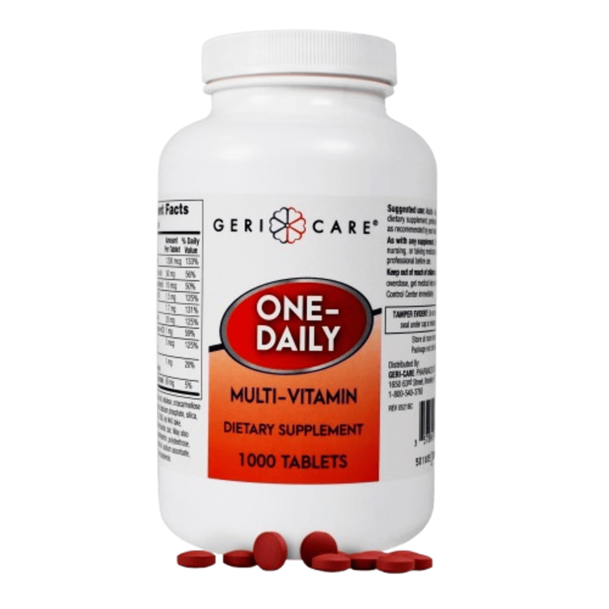 GeriCare One-Daily bottle front for daily adult wellness.