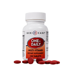 GeriCare One-Daily bottle front highlighting brand for daily wellness.