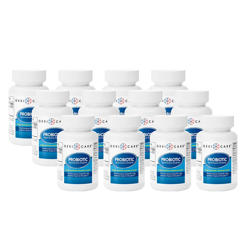 GeriCare S. Boulardii probiotic bottle for daily digestive health support.