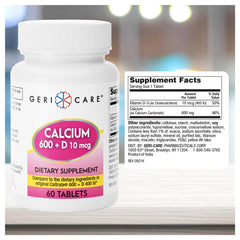 GeriCare tablets in hand easy to swallow daily supplement.