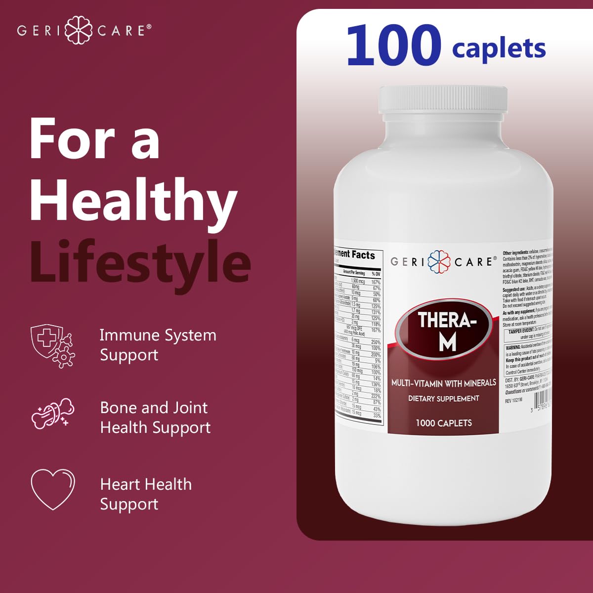 Morning routine scene with Thera M supporting daily nutrition