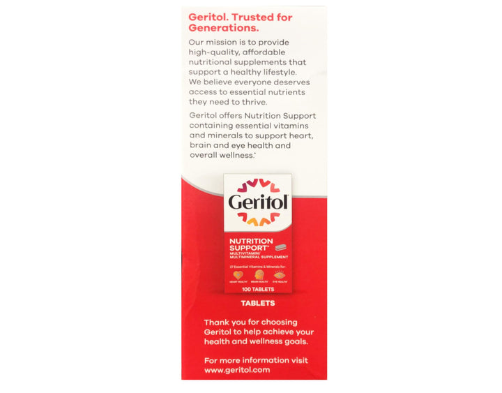 Geritol Liquid Energy 2-pack box front shows value and energy support.