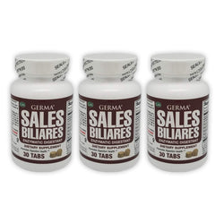 Germa Bile Salts bottle with label, supporting fat digestion
