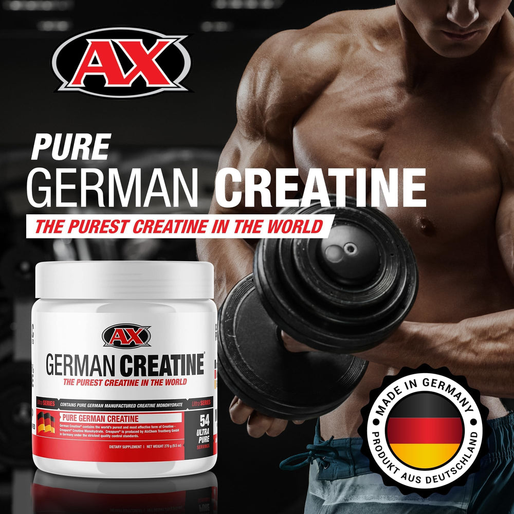 German Creatine Creapure 99.99% purity with third-party testing.