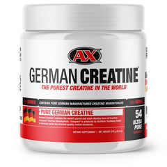 German Creatine micronized powder in bottle for pure performance and reliable fueling.