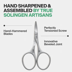 GERMANIKURE Baby nail trim scissors with rounded tips for safe infant grooming