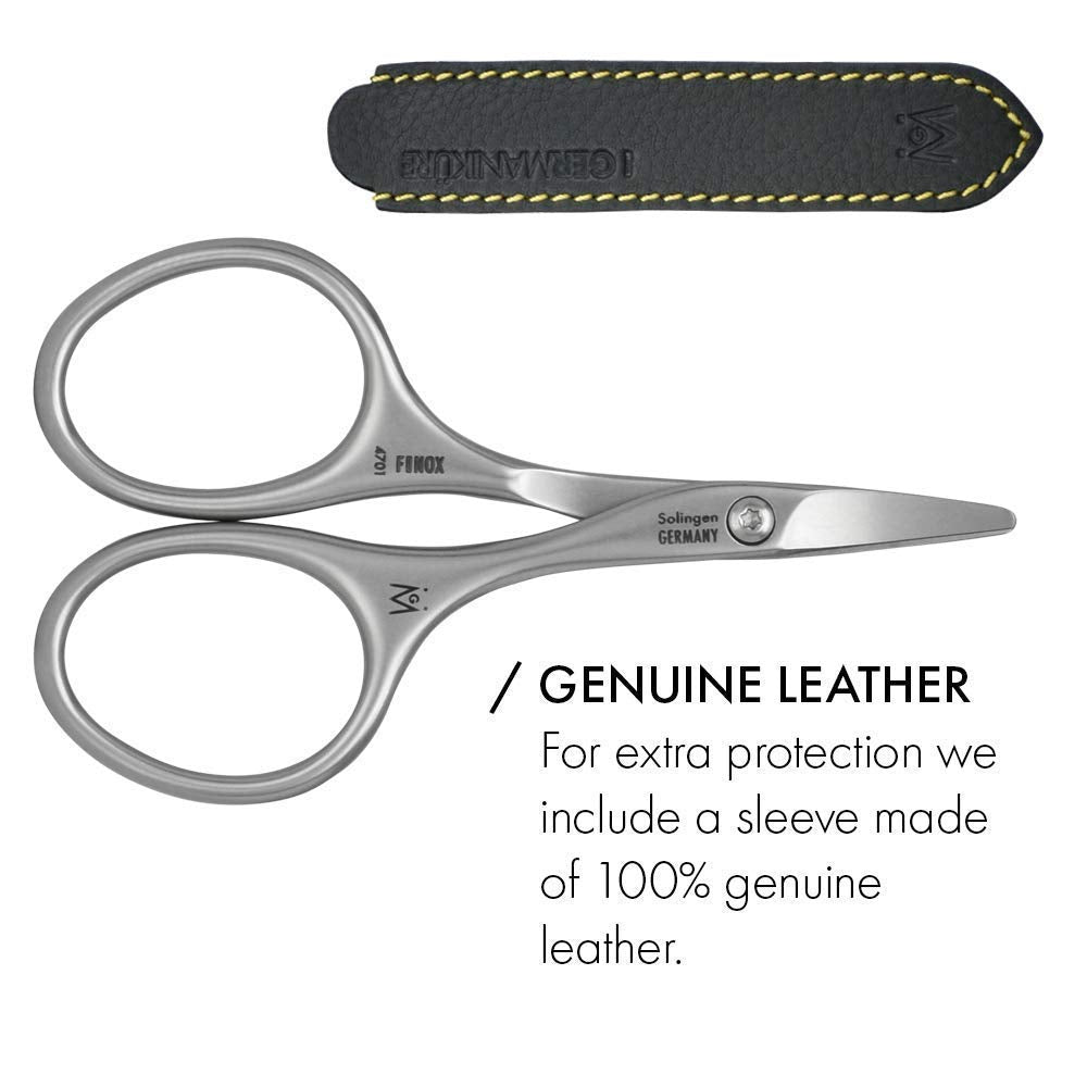 GERMANIKURE Safety-focused grooming scissors for sensitive areas and diabetics