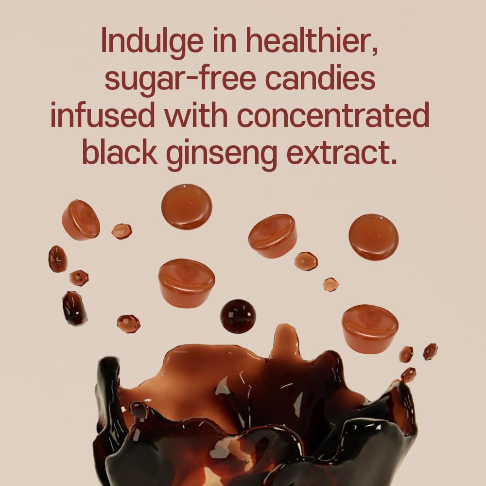 GeumHeuk Black Ginseng Candy on a tabletop ideal for study breaks