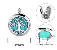 GFONDINGD stainless steel locket close-up showing secure oil containment
