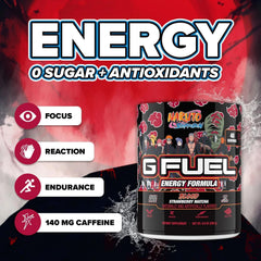 G Fuel Akasuki Blood Energy Powder glass depicts a prepared drink ideal for study sessions and workouts