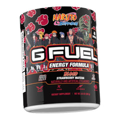 G Fuel Akasuki Blood Energy Powder packaging highlights 40 servings and a sugar-free energy option for gaming