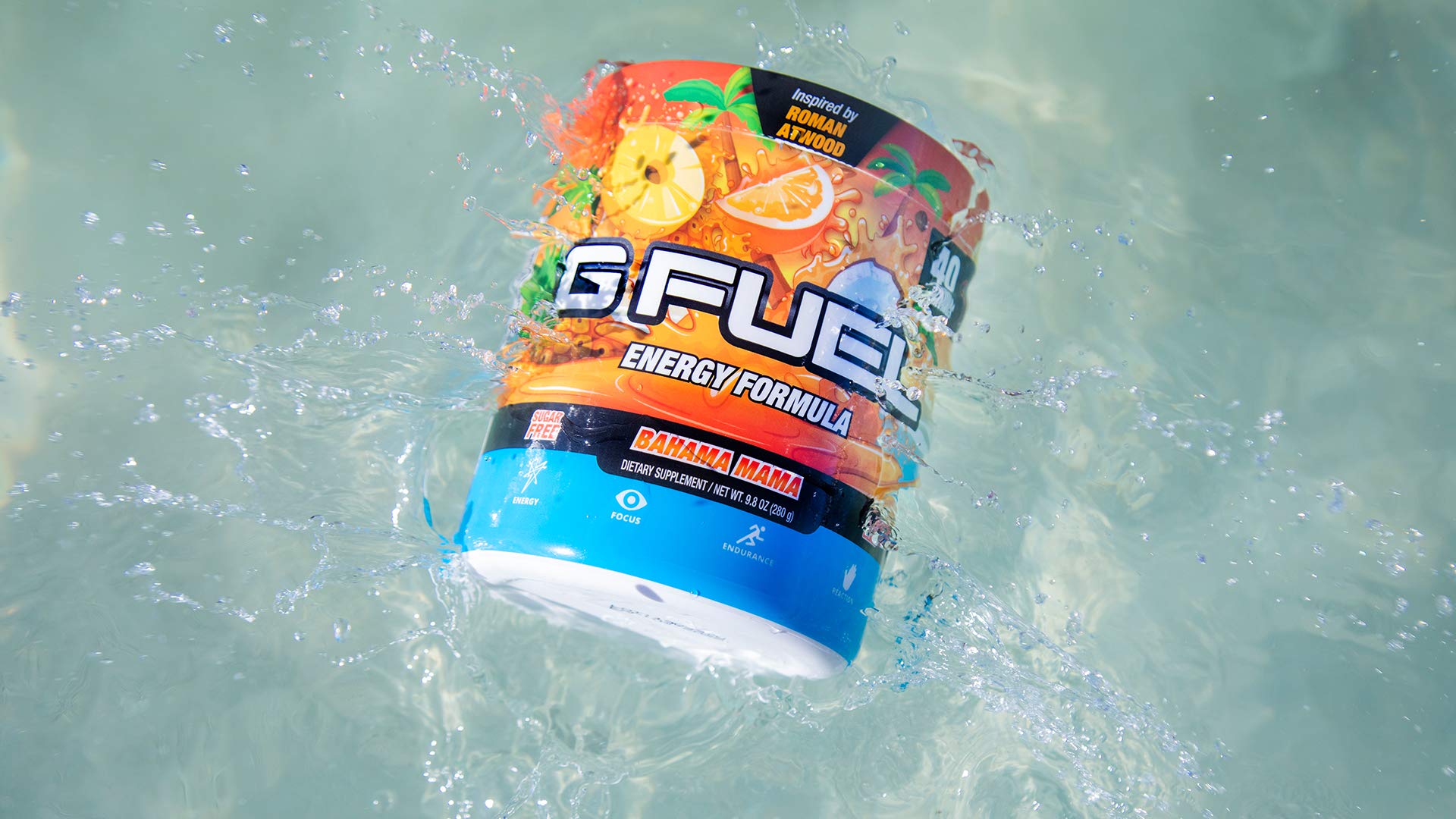 G Fuel Bahama Mama pours into a glass, delivering tropical flavor and steady focus.