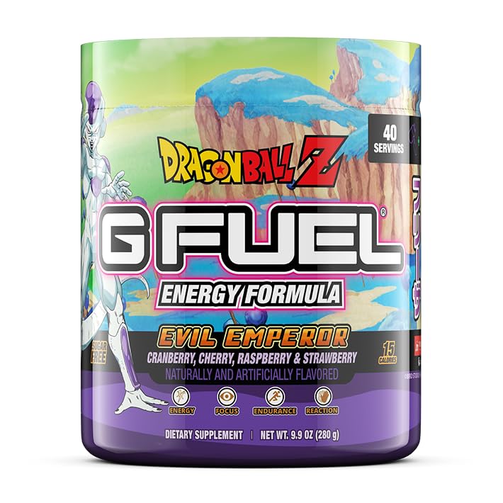 G Fuel Dragon Ball Z powder bottle boosts gamer focus during sessions