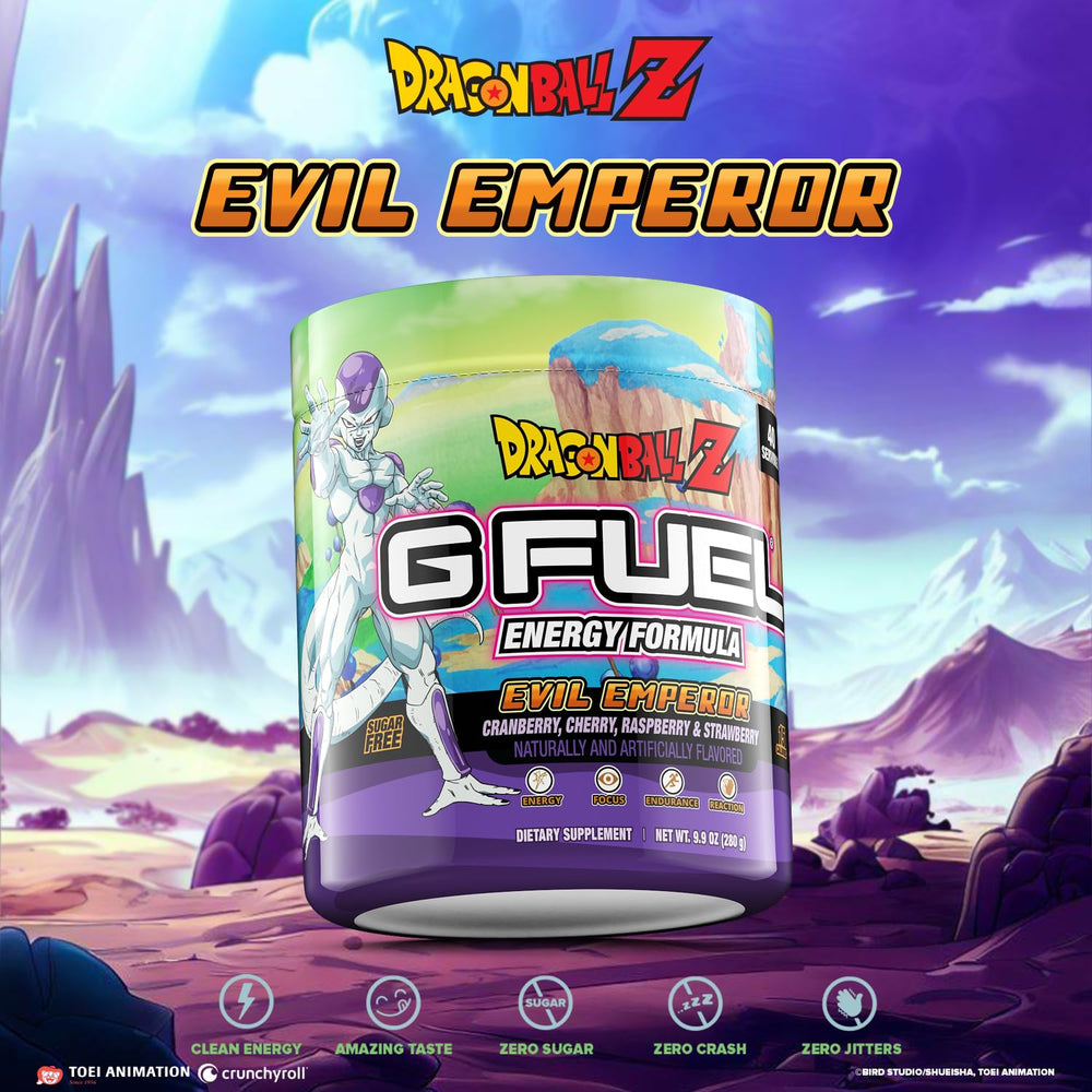 G Fuel Dragon Ball Z powder scoop ready to mix for quick energy