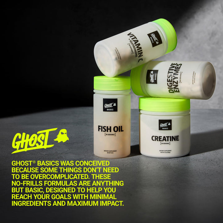 Ghost Basics Creatine powder gluten-free and soy-free recipe for diverse diets.