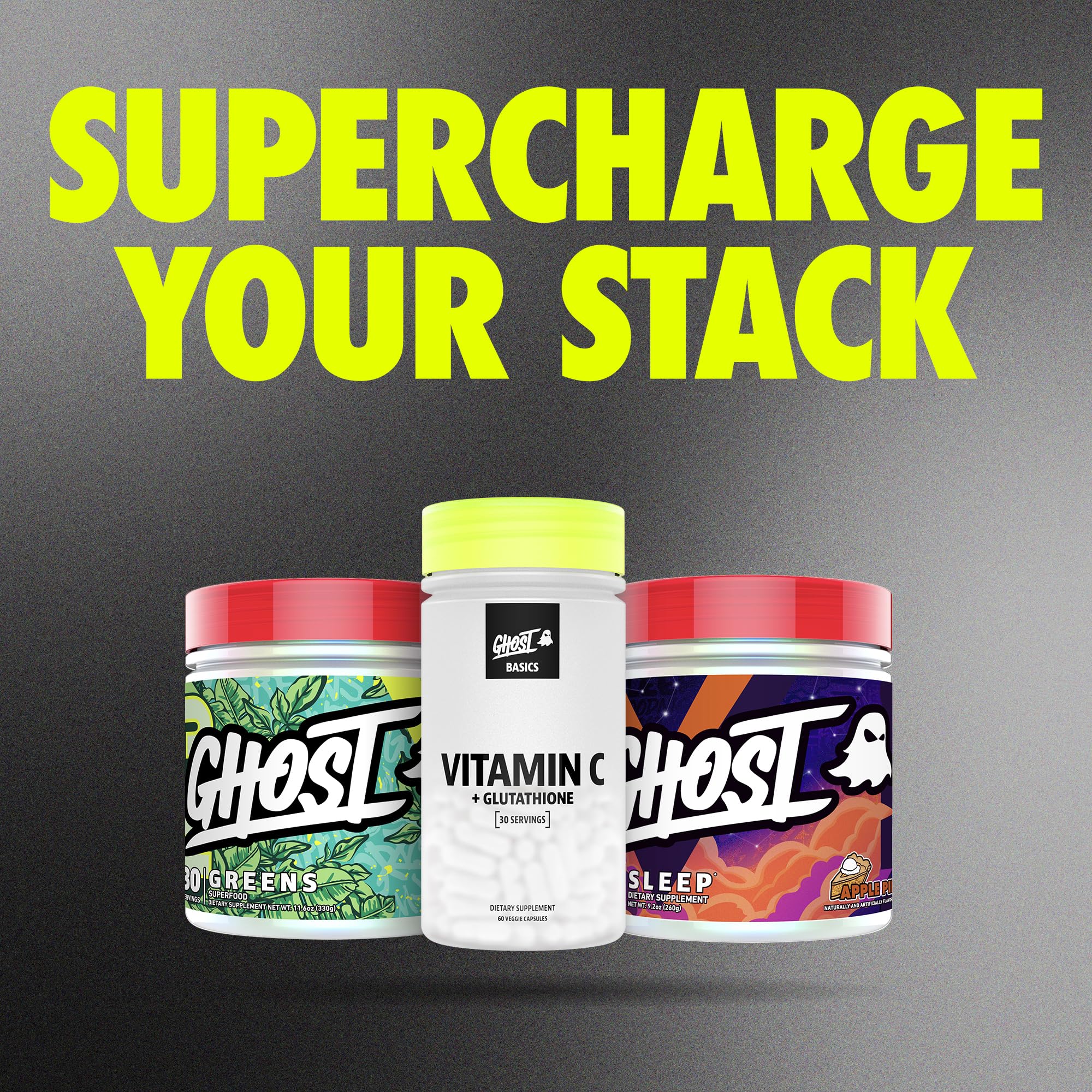 Daily dosing illustration for GHOST Basics two-capsule serving