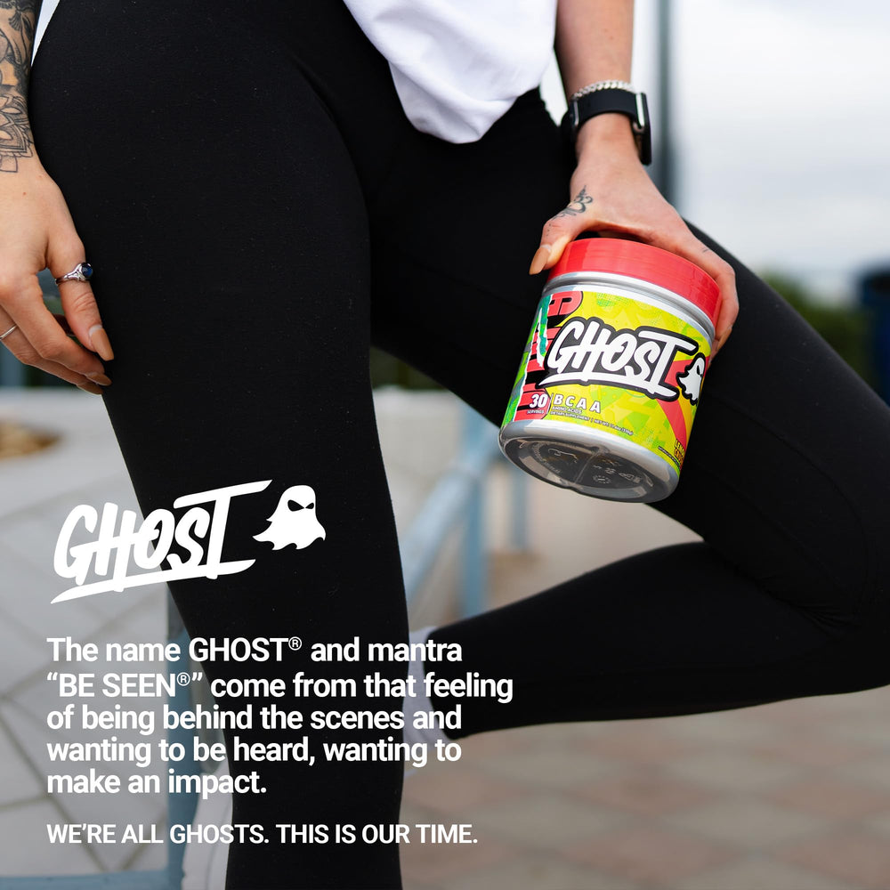 30 serving tub of GHOST BCAA Lemon Crush for consistent fueling