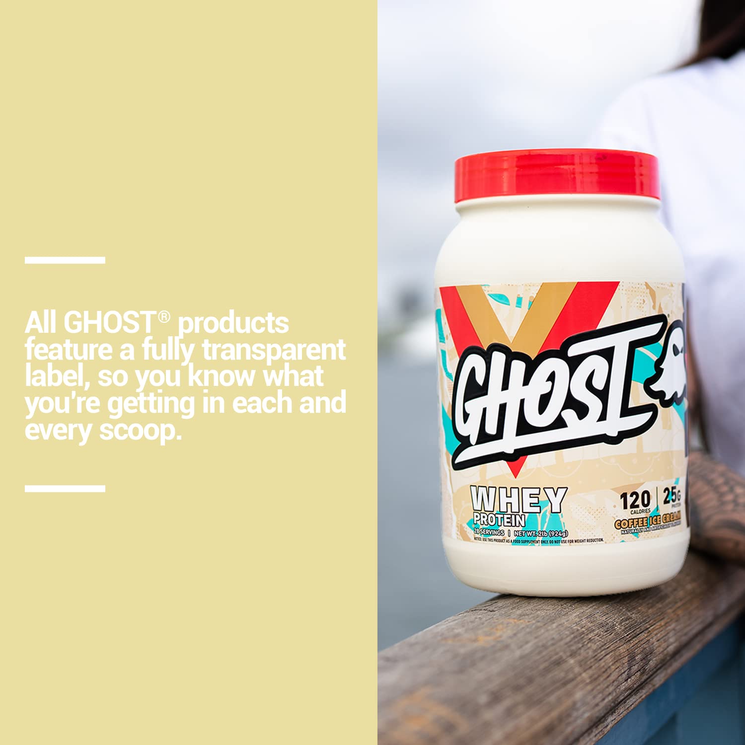 Ghost Coffee Ice Cream protein in pancake batter for a morning upgrade.