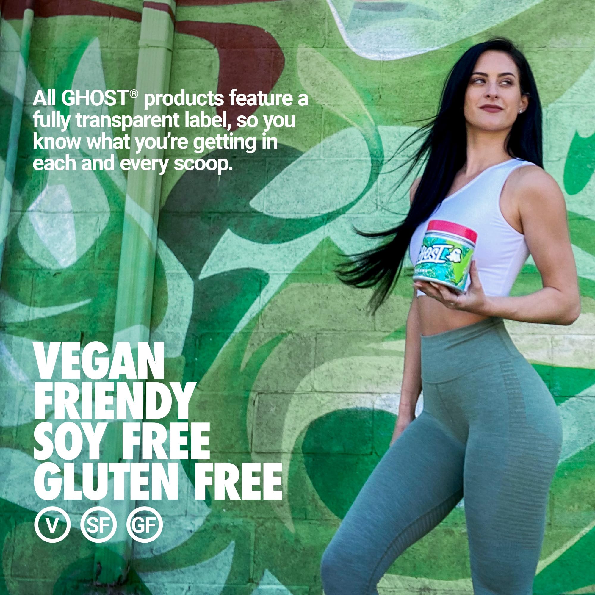 GHOST Greens Guava Berry probiotic and enzyme blend for gut support