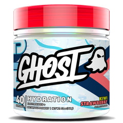 Ghost Hydration Kiwi Strawberry bottle pouring to show easy mixing for hydration