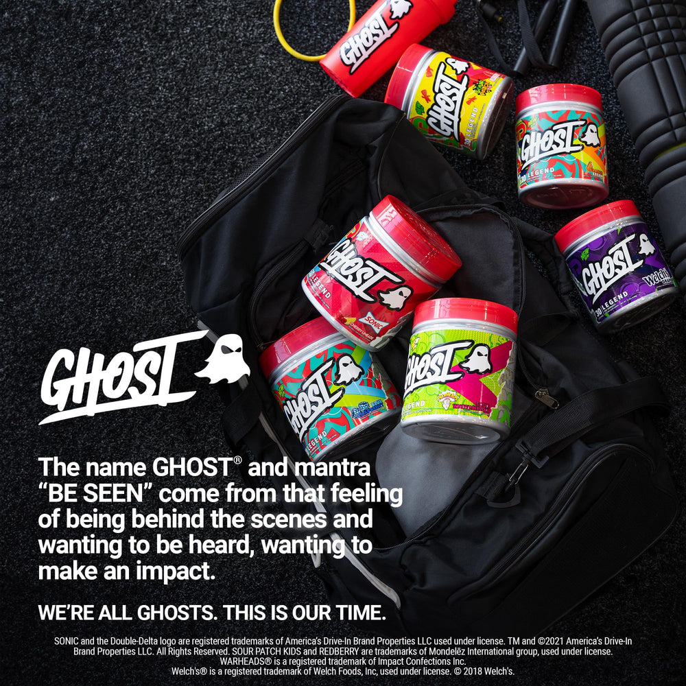 GHOST Legend in gym setting signaling ready-to-perform energy