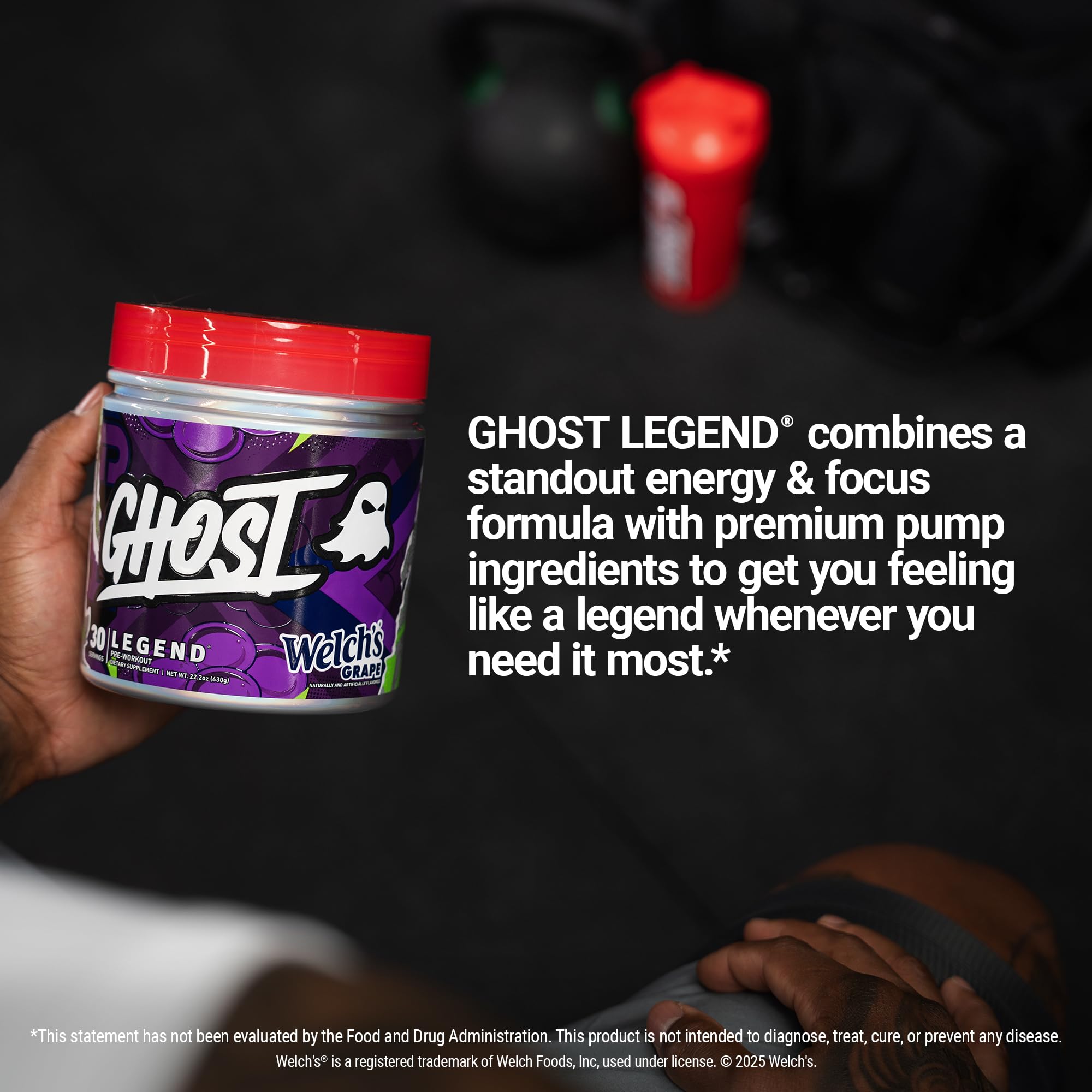 Ghost Legend nutrition label glance highlights transparent dosing and no blends