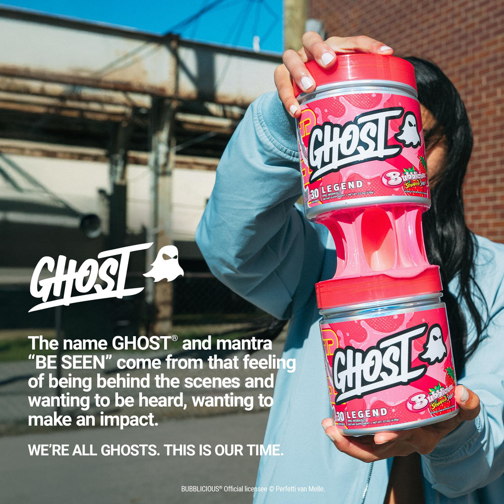 Ghost Legend ready-to-serve setup on a shelf for training sessions.
