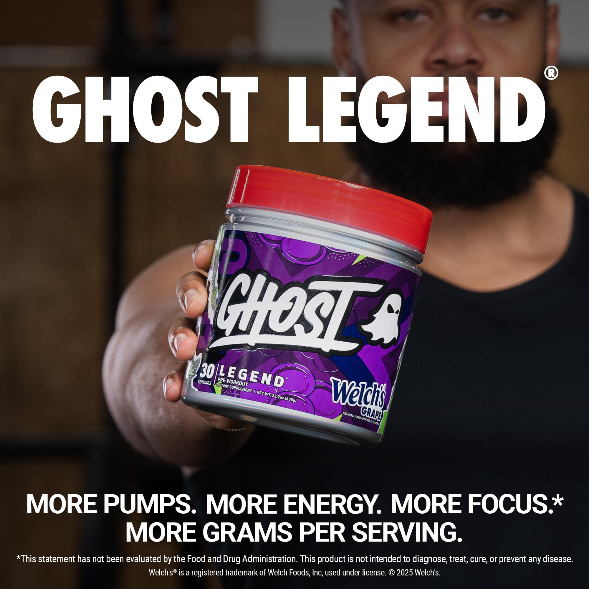 Ghost Legend scoop ready for easy dosing and consistent workouts