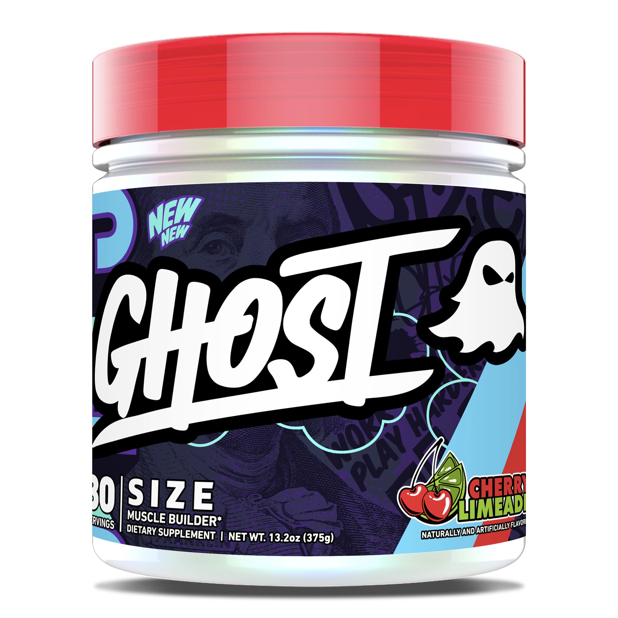 Ghost Size V3 tub front label shows full dose transparency for informed training
