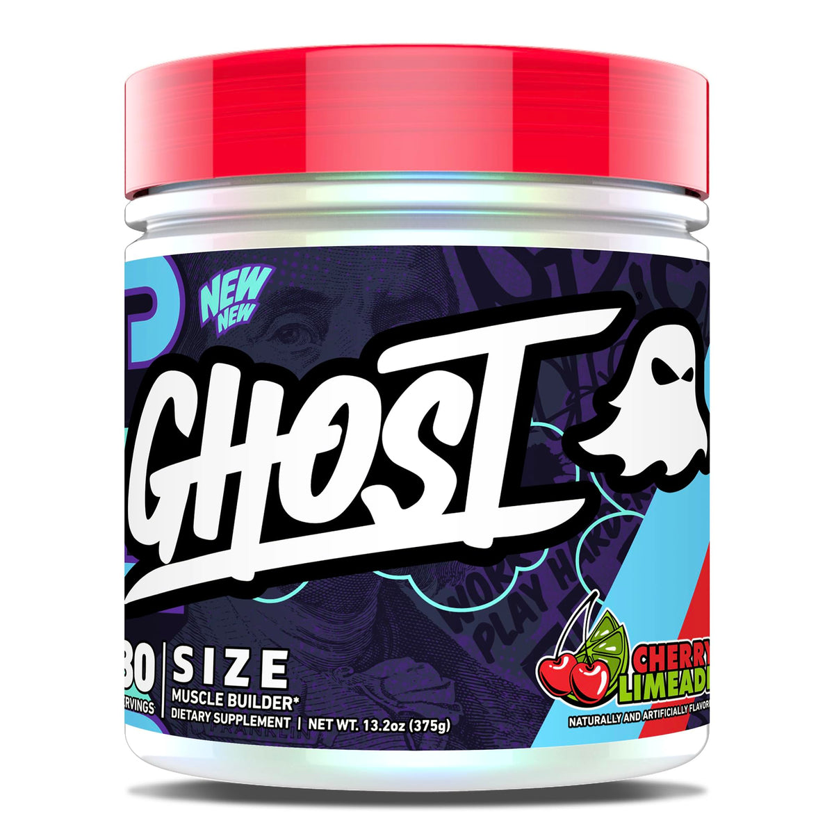 Ghost Size V3 tub front label shows full dose transparency for informed training
