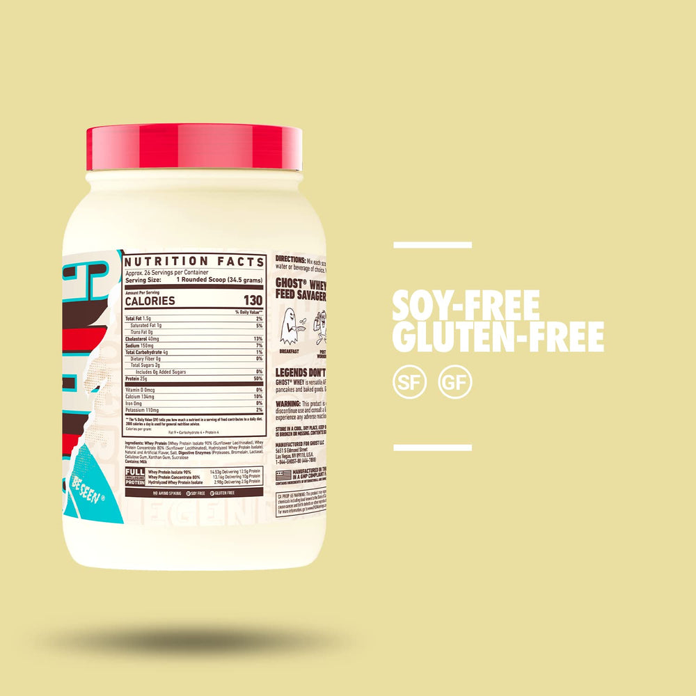 Baking batter using GHOST Whey Cereal Milk to create protein-rich treats