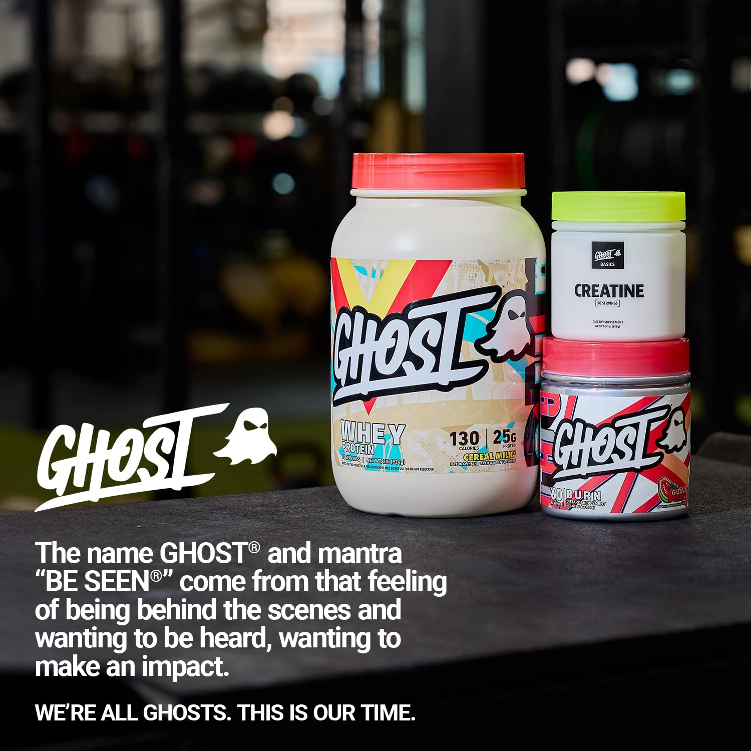 Powder whisked into a smoothie with GHOST Whey Cereal Milk for easy mixability