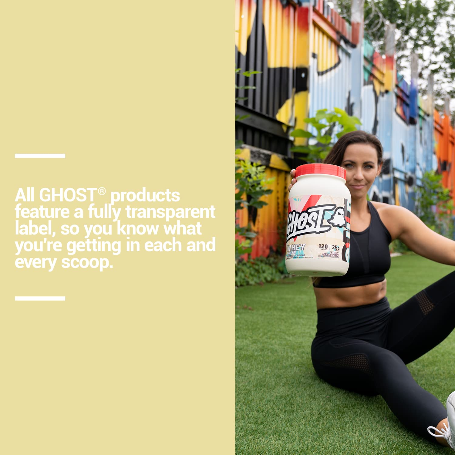 GHOST Fruity Cereal Milk smoothie glass emphasizes creamy flavor in everyday drinks.
