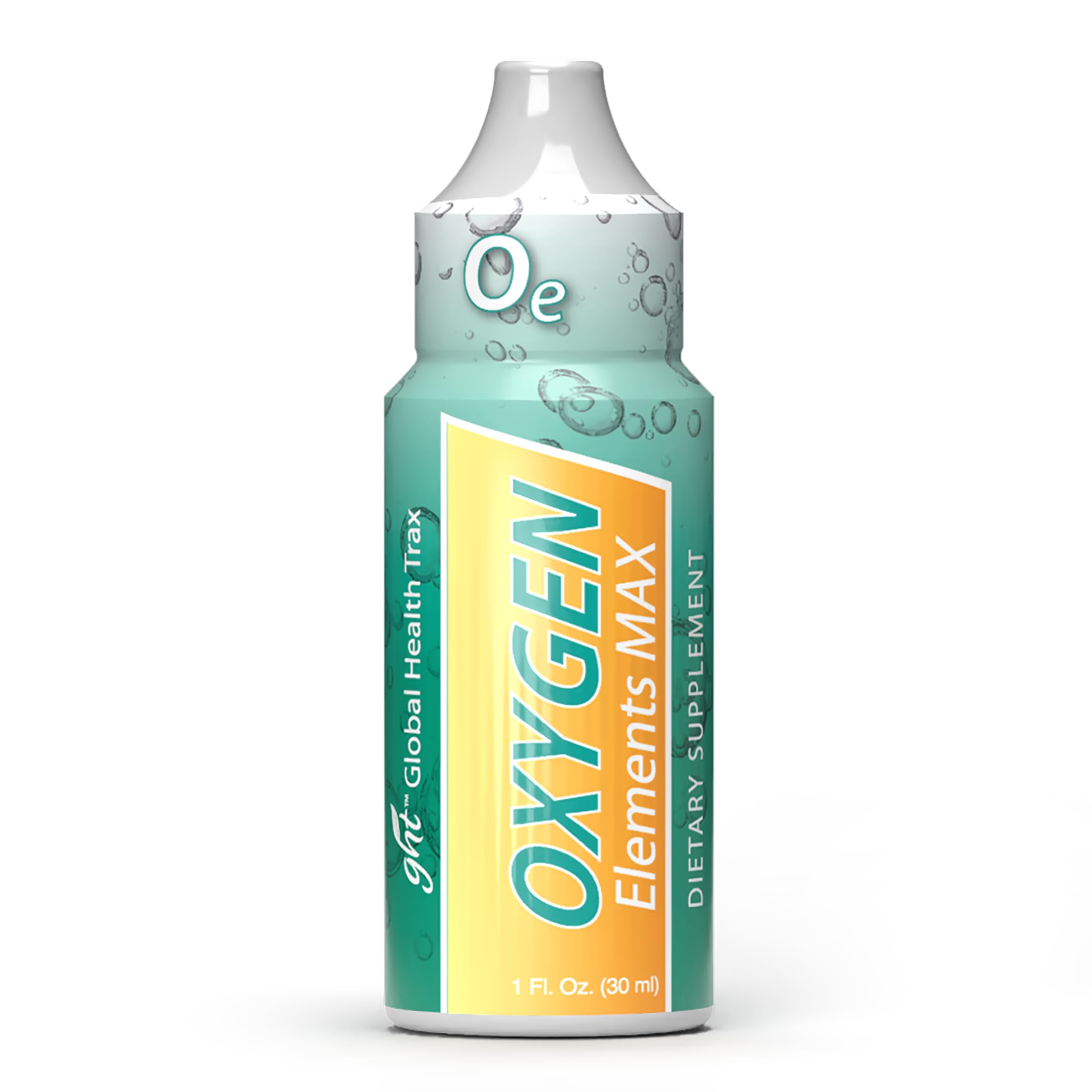 GHT Oxygen Elements Max bottle with dropper for on-the-go energy support