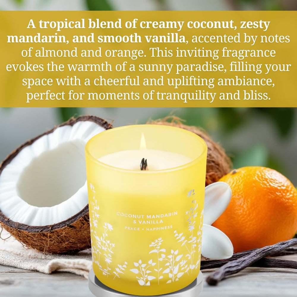 GIFTAWAY yellow glass jar candle boosts room brightness and decor