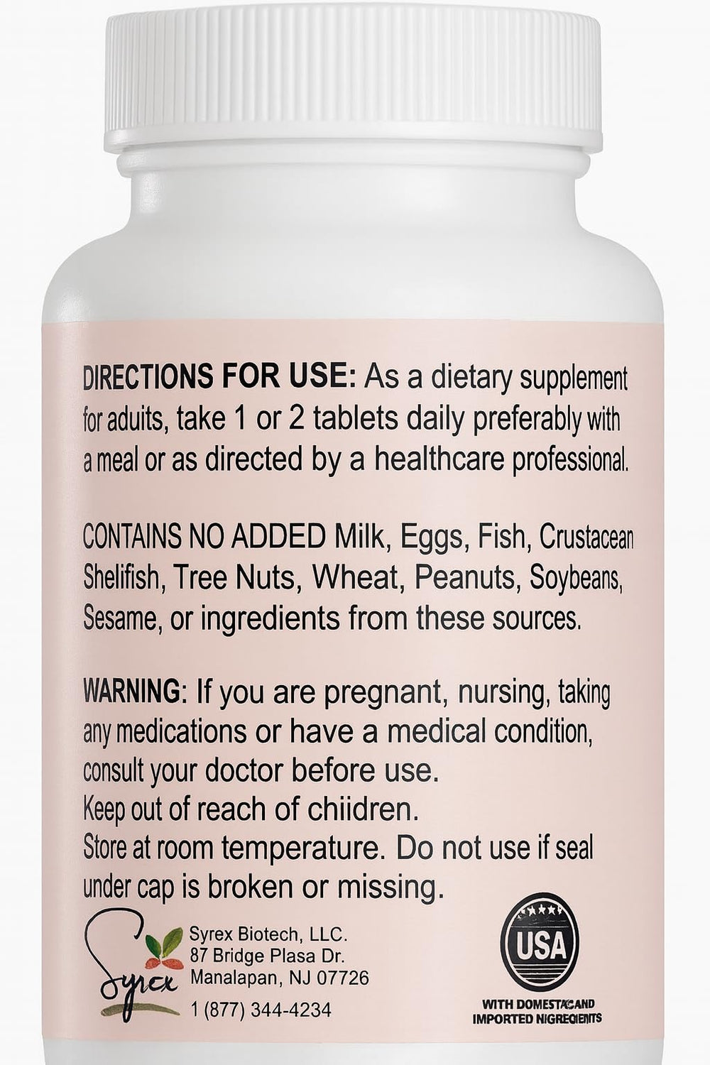 Giga Vita Aquamin bottle label detail emphasizes non-GMO and allergen-free claims.