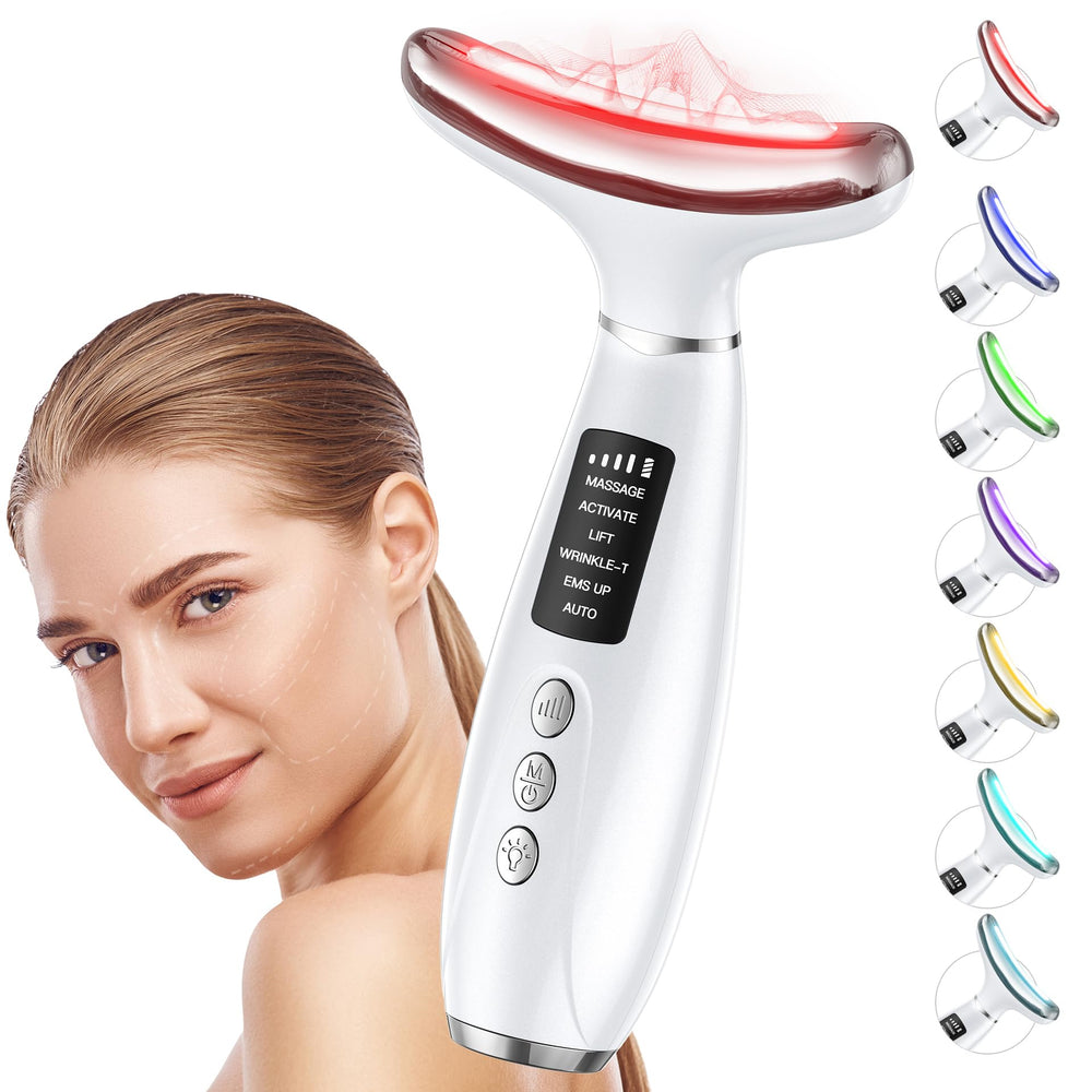 GIHWRRI red light therapy for the face and neck enhances radiance at home.